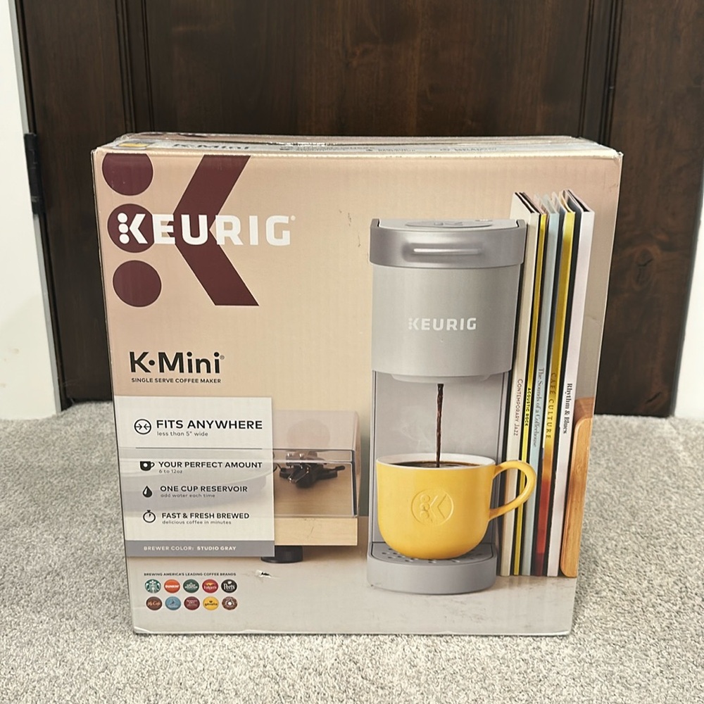 Brand New K-Mini Keurig (Color: Studio Gray)